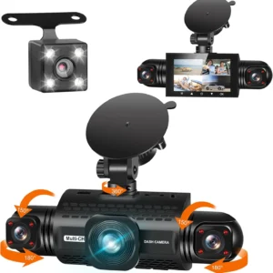 360° 4-Channel Dash Camera with Night Vision & Parking Mode 1