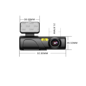 2K Dash Cam Recorder with GPS, Wi-Fi, and Loop Recording 3