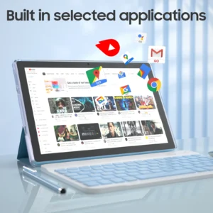10-Inch Android Tablet with 12GB RAM, 128GB Storage, 5G Wi-Fi, Rockchip Processor, Includes Pen and Keyboard 2