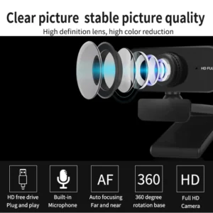 480P USB Webcam with Built-in Microphone 1