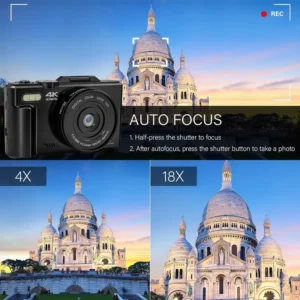 48MP 4K Vlogging Camera with Flip Screen & Autofocus 2