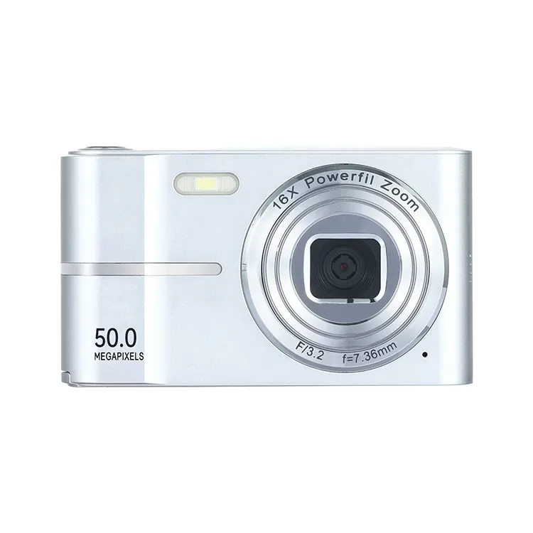 Portable 2.4-inch 16X Zoom CCD Camera, 4K HD Mini Digital Camera for Photography
