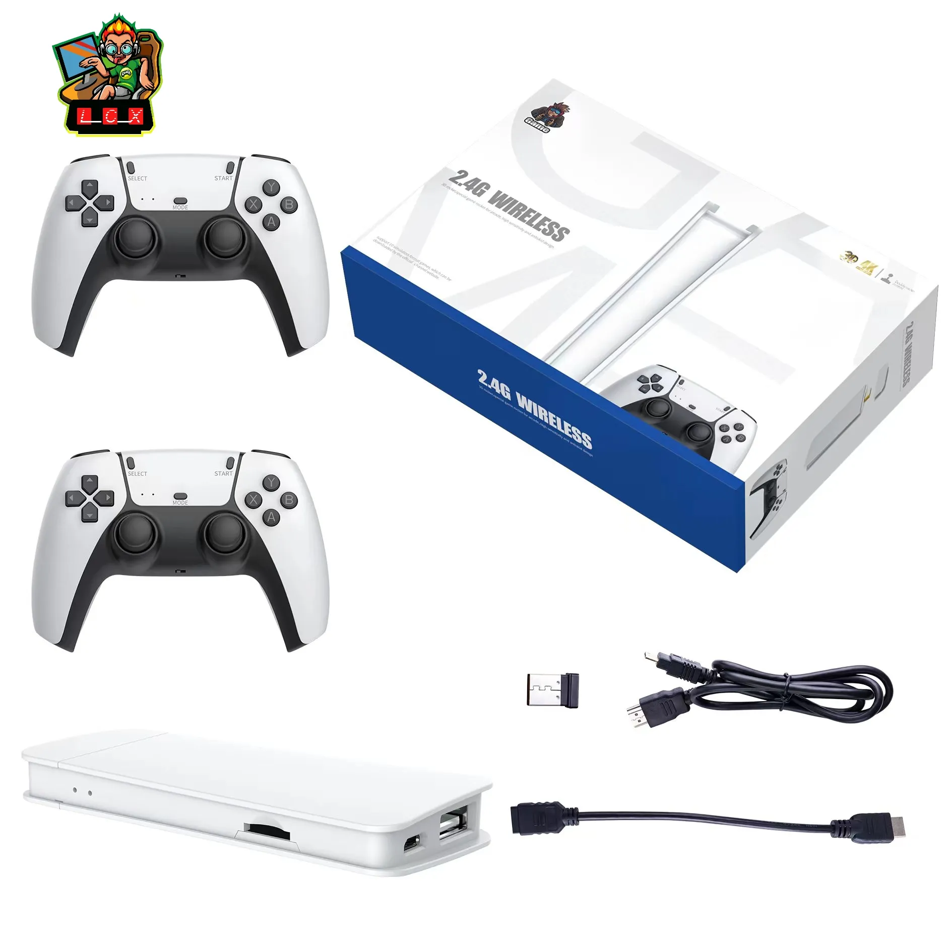 Portable TV Video Game Console with 4K Resolution, 20,000 Games, and Wireless Controller