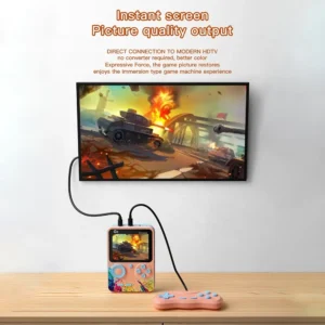 HD Mini Retro Handheld TV Video Game Console with 500 Classic Games 2