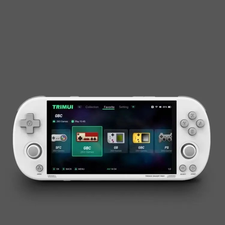 Smart Pro Pocket Handheld Game Console with 4.96-inch IPS Screen and 5000mAh Battery
