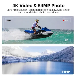 4K HD Digital Camera with 64MP Resolution and 18X Digital Zoom 2