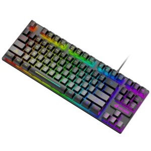 Waterproof Portable Gaming Keyboard with Mechanical Feel and Colorful Backlit Keys 1