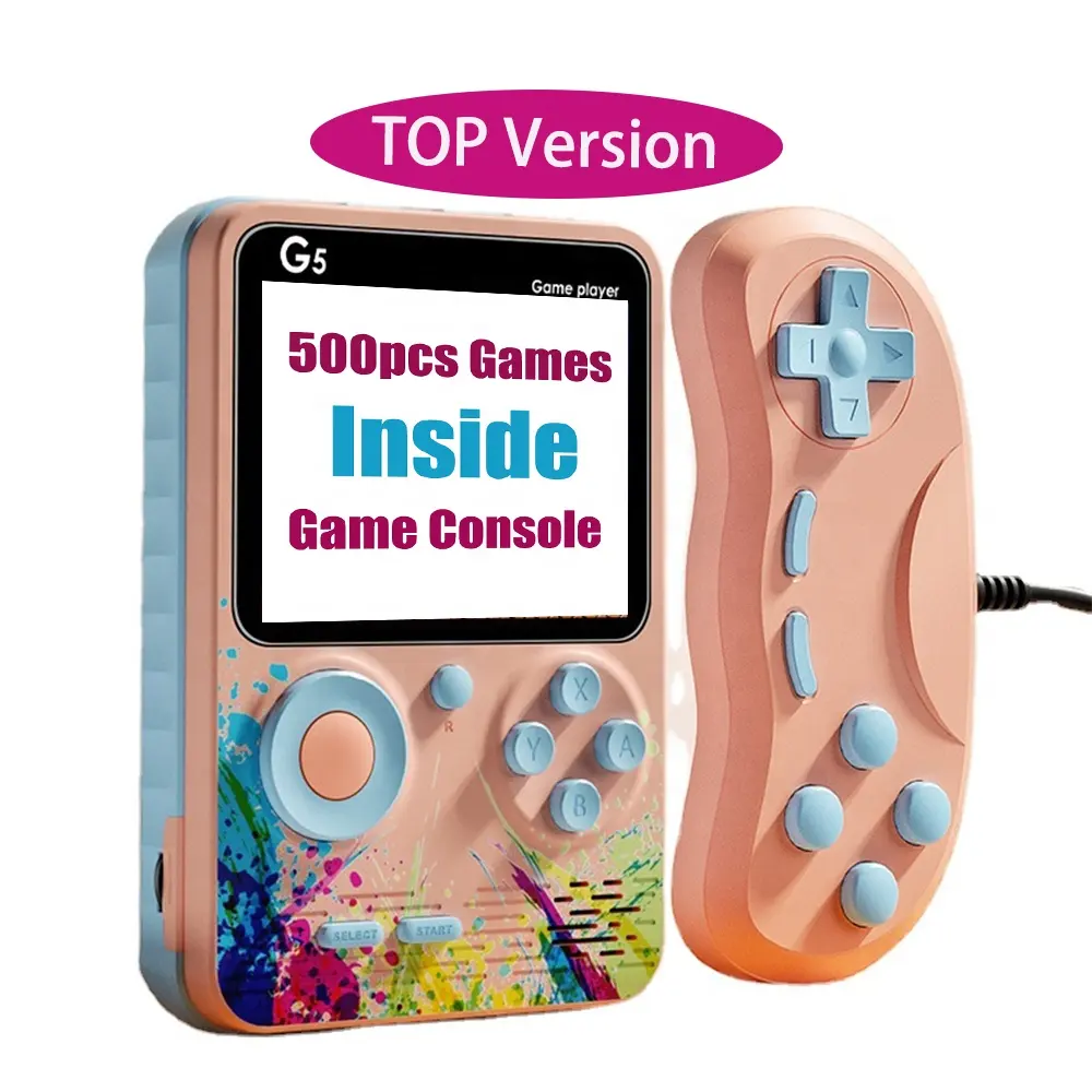 HD Mini Retro Handheld TV Video Game Console with 500 Classic Games