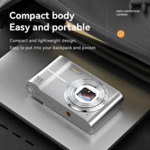 Portable 2.4-inch 16X Zoom CCD Camera, 4K HD Mini Digital Camera for Photography 3