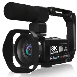 8K Digital Video Camera with Night Vision & WiFi for Live Streaming 3