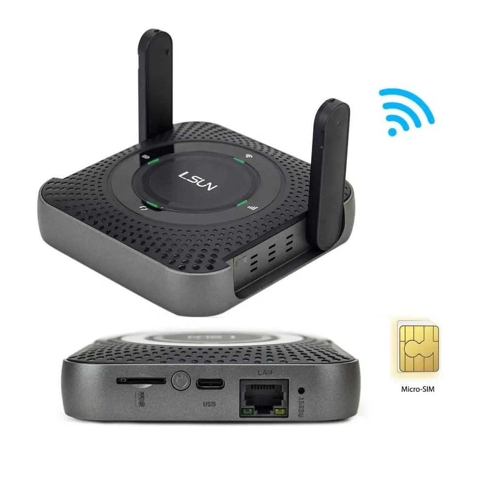 300Mbps Portable WiFi Router with 5000mAh Battery and SIM Card Slot