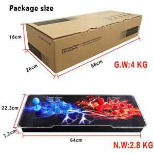 3D Arcade Game Box with 26,800 Retro Games, HD Display, and Joystick Control 2