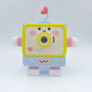 Children’s Cartoon Robot 1080P HD Digital Video Camera with Silicone Case 1